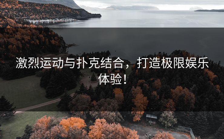 激烈运动与扑克结合，打造极限娱乐体验！